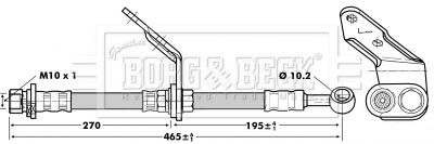 BORG & BECK Pidurivoolik BBH6742